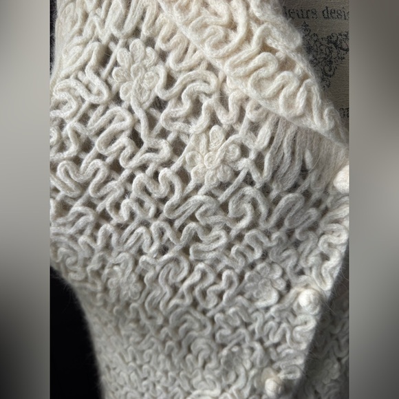 XL Coldwater Creek Wool Rabbit Blend Jacket Cardigan Sweater - Picture 13 of 16